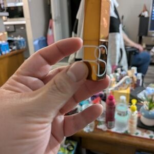 NARS Gold Lipstick with White Detailing